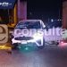 Vuelcan auto del Congreso y lo tratan de justificar con un robo